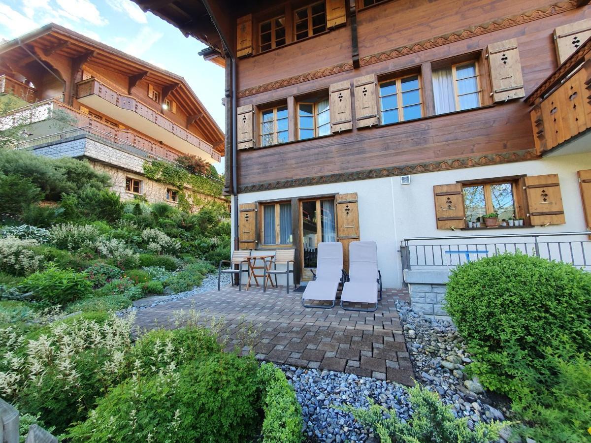 Mom - Alpine Boutique Apartments, Chalet Fagus, Terrace Studio 格林德瓦 外观 照片