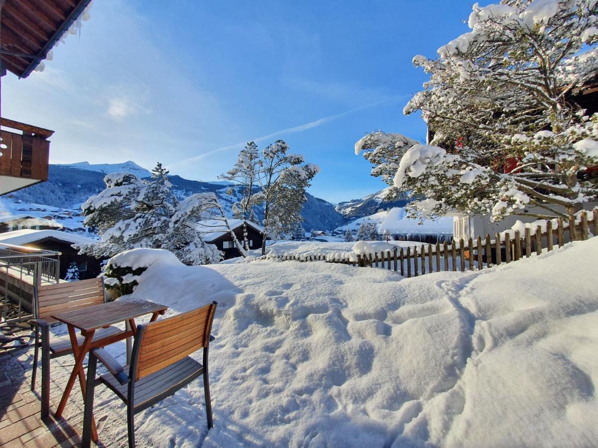Mom - Alpine Boutique Apartments, Chalet Fagus, Terrace Studio 格林德瓦 外观 照片