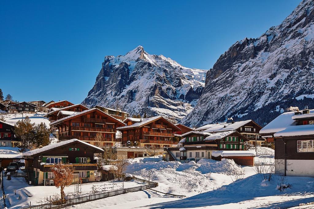 Mom - Alpine Boutique Apartments, Chalet Fagus, Terrace Studio 格林德瓦 外观 照片