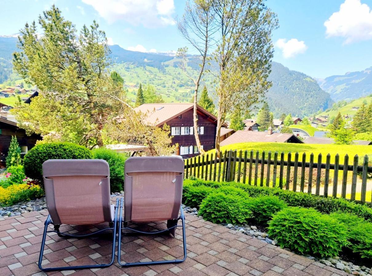 Mom - Alpine Boutique Apartments, Chalet Fagus, Terrace Studio 格林德瓦 外观 照片