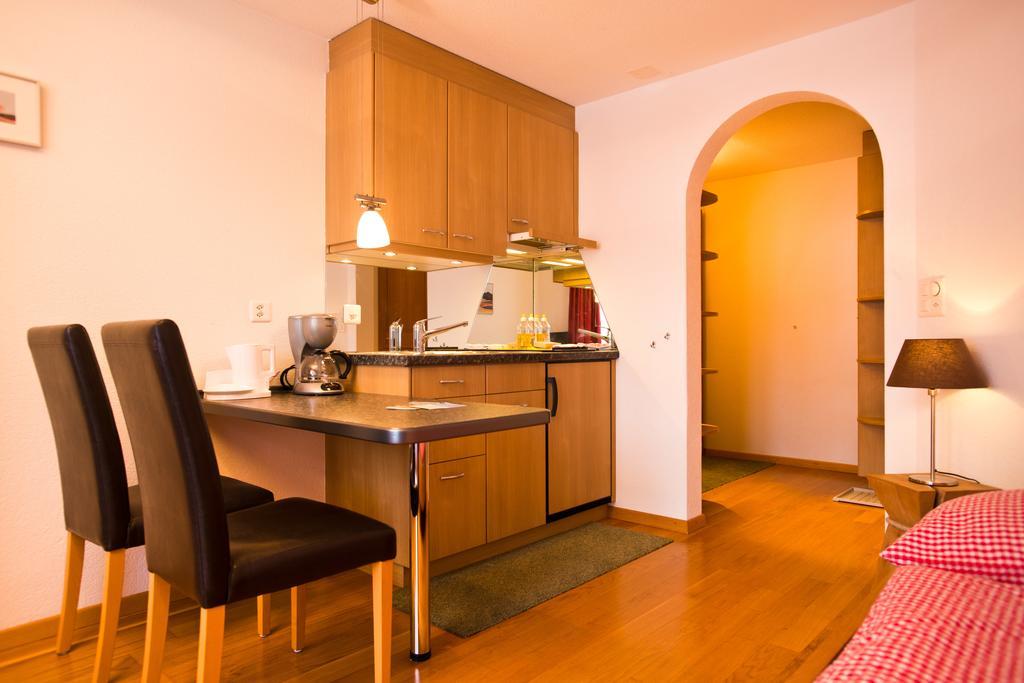 Mom - Alpine Boutique Apartments, Chalet Fagus, Terrace Studio 格林德瓦 客房 照片