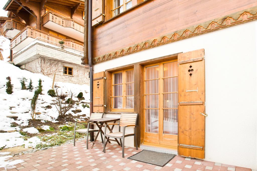 Mom - Alpine Boutique Apartments, Chalet Fagus, Terrace Studio 格林德瓦 客房 照片