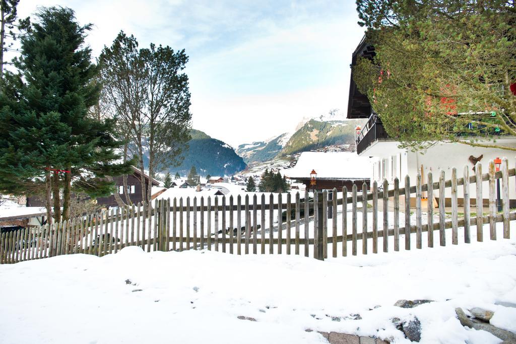 Mom - Alpine Boutique Apartments, Chalet Fagus, Terrace Studio 格林德瓦 外观 照片