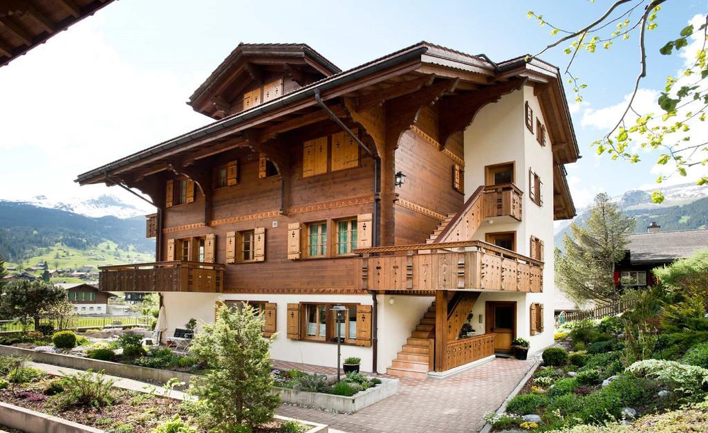 Mom - Alpine Boutique Apartments, Chalet Fagus, Terrace Studio 格林德瓦 外观 照片