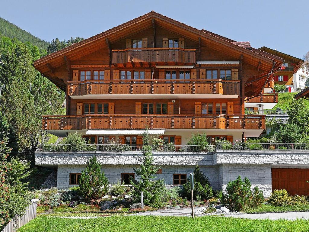 Mom - Alpine Boutique Apartments, Chalet Fagus, Terrace Studio 格林德瓦 客房 照片